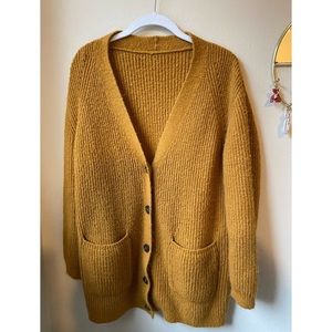 Soft Gold Cardigan Size Large